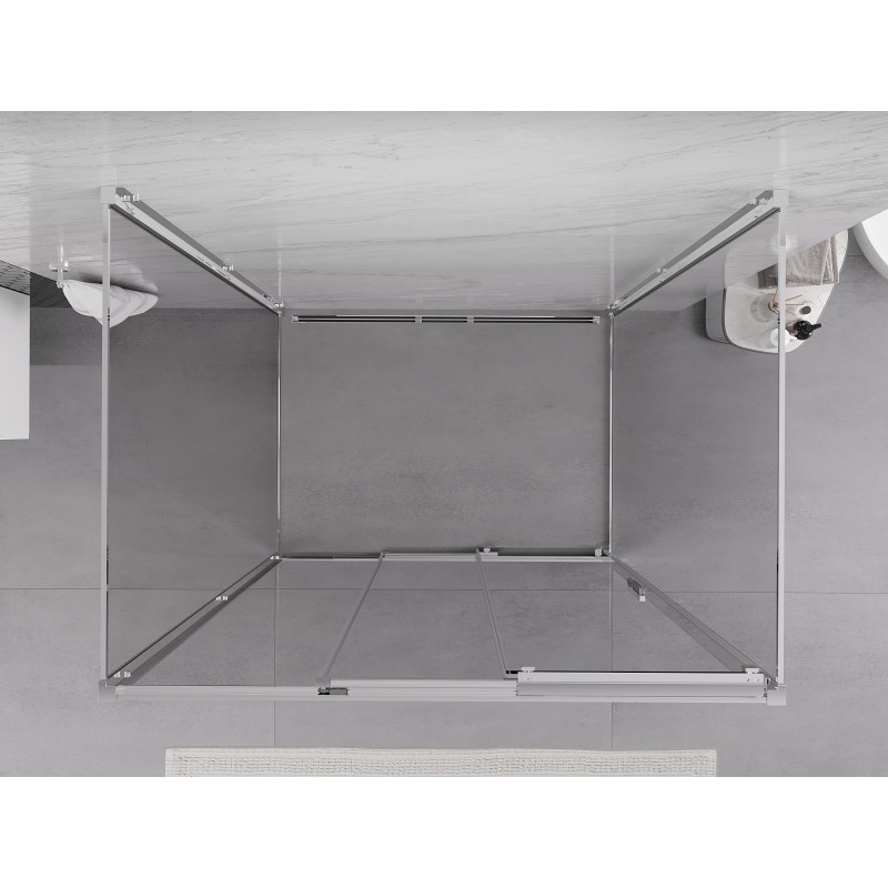 Mexen Exo-3S 3S 3-sided sliding shower cabin 100 x 70 cm, transparent, chrome - 8153-100-070-01-00-3S