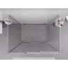 Mexen Exo-3S 3S 3-sided sliding shower cabin 100 x 70 cm, transparent, chrome - 8153-100-070-01-00-3S