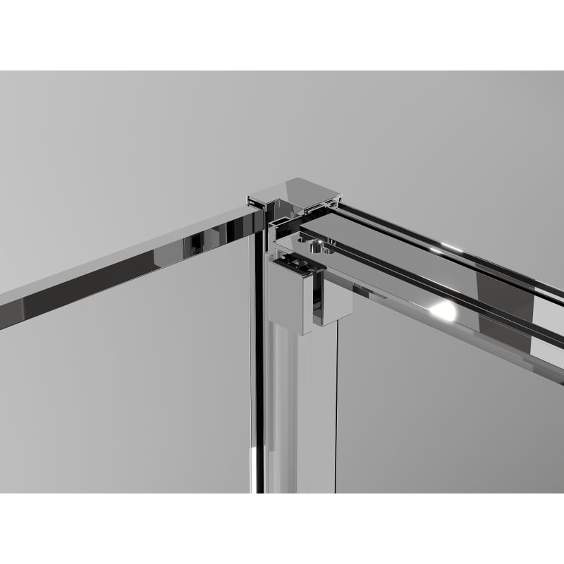 Mexen Exo-3S 3-wall sliding shower cabin 80 x 85 cm, transparent, chrome - 8153-080-085-01-00-3S