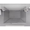 Mexen Exo-3S 3-wall sliding shower cabin 95 x 85 cm, transparent, chrome - 8153-095-085-01-00-3S