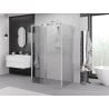 Mexen Exo-3S 3-wall sliding shower cabin 80 x 90 cm, transparent, chrome - 8153-080-090-01-00-3S