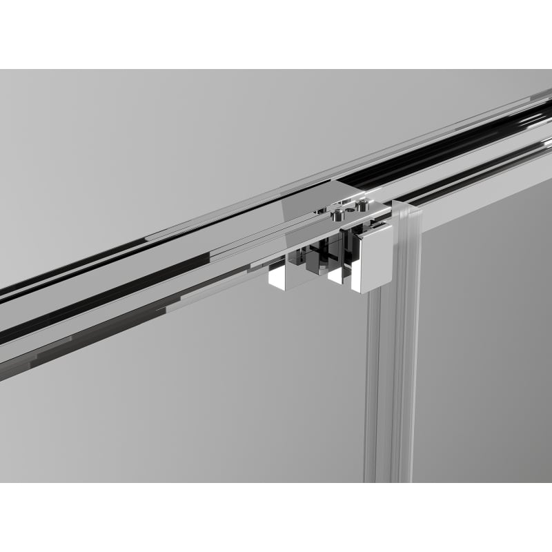 Mexen Exo-3S 3-wall sliding shower cabin 80 x 90 cm, transparent, chrome - 8153-080-090-01-00-3S