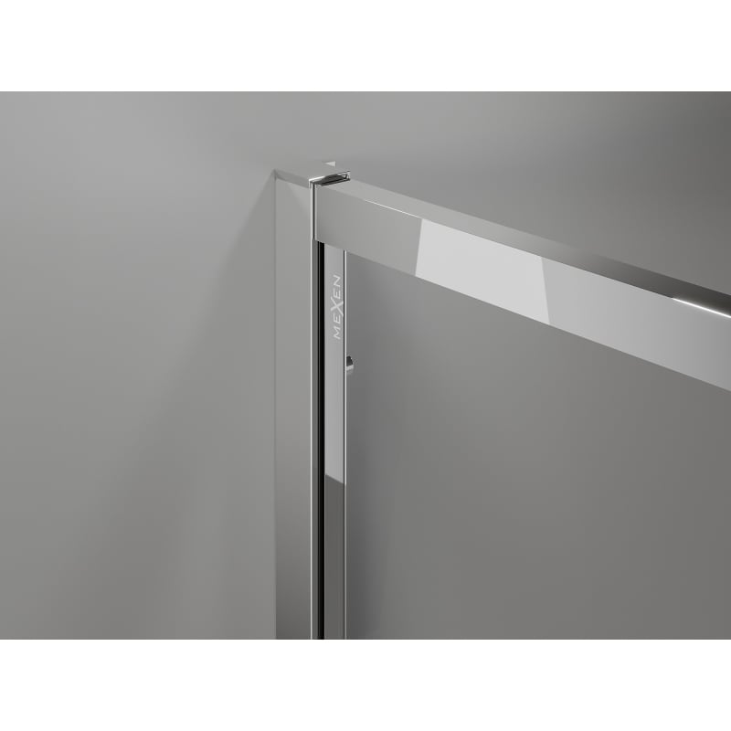 Mexen Exo-3S 3-sided shower cabin, sliding 95 x 90 cm, transparent, chrome - 8153-095-090-01-00-3S