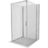 Mexen Exo-3S 3-wall sliding shower cabin 95 x 95 cm, transparent, chrome - 8153-095-095-01-00-3S