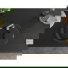 Mexen Kevin 1-compartment granite sink with a drip tray 586 x 458 mm, Black/Gold metallic, siphon Chrome - 6517581005-75