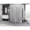 Mexen Exo-3S 3-sided sliding shower cabin 100 x 100 cm, transparent, chrome - 8153-100-100-01-00-3S