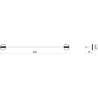 Mexen Gravo towel rack, chrome - 70A93045-00