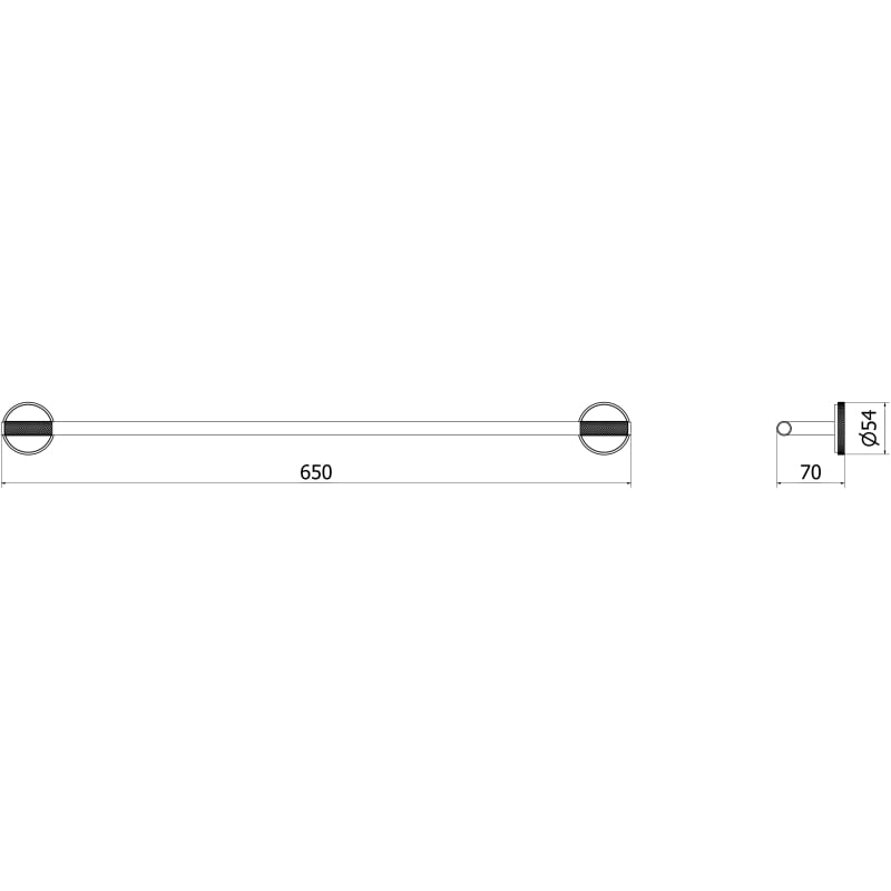 Mexen Gravo towel rack, gold - 70A93045-50