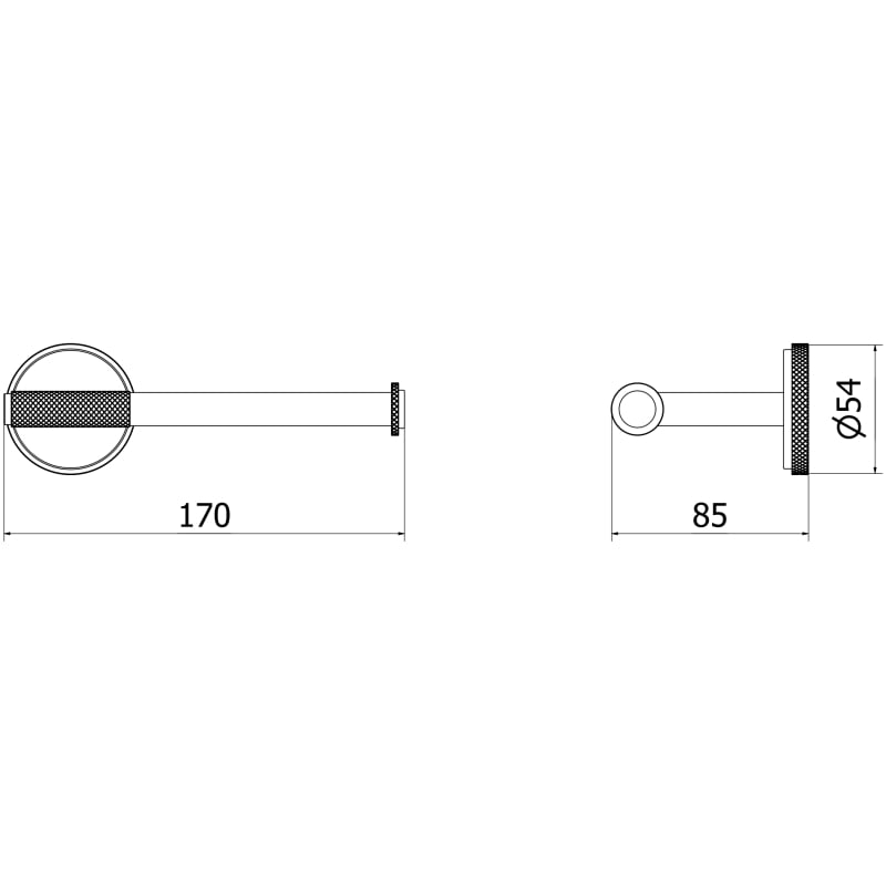 Mexen Gravo gold toilet paper holder - 70A93025-50