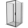 Mexen Exo-3S 3-sided sliding shower cabin 90 x 90 cm, transparent, black - 8153-090-090-70-00-3S
