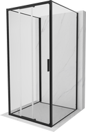 Mexen Exo-3S 3S 3-sided sliding shower cabin 90 x 90 cm, transparent, black - 8153-090-090-70-00-3S