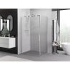 Mexen Exo sliding shower cabin 80 x 70 cm, transparent, chrome - 8153-080-070-01-00