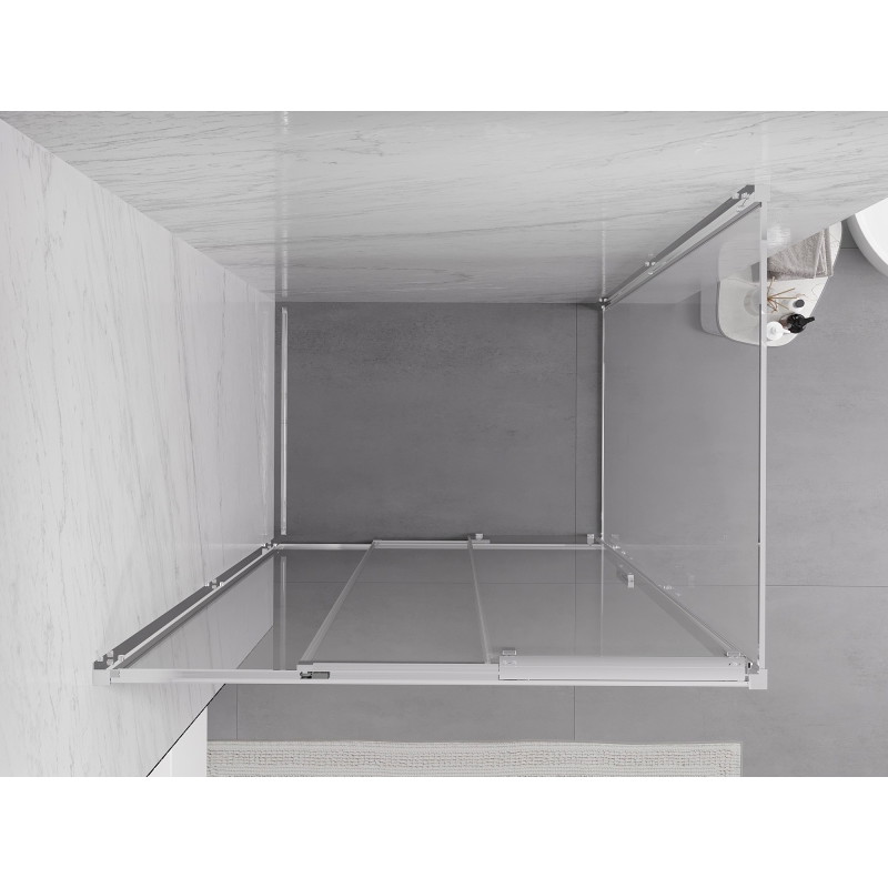 Mexen Exo-3S sliding shower enclosure 100 x 75 cm, transparent, chrome - 8153-100-075-01-00