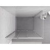 Mexen Exo-3S sliding shower enclosure 100 x 75 cm, transparent, chrome - 8153-100-075-01-00