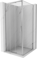 Mexen Exo-3S sliding shower cabin 80 x 80 cm, transparent, chrome - 8153-080-080-01-00