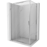 Mexen Exo sliding shower cabin 100 x 85 cm, transparent, chrome - 8153-100-085-01-00