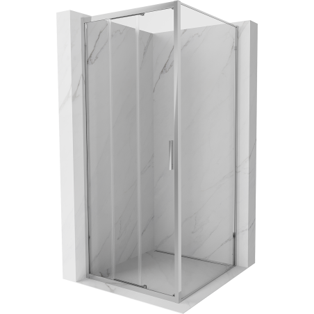 Mexen Exo sliding shower cabin 95 x 95 cm, transparent, chrome - 8153-095-095-01-00
