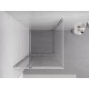 Mexen Exo-3S sliding shower cabin 100 x 100 cm, transparent, chrome - 8153-100-100-01-00