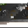 Mexen Kevin 1-compartment granite sink with a drip tray 586 x 458 mm, Black/Gold metallic, siphon Gold - 6517581005-75-G