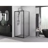Mexen Exo sliding shower cabin 80 x 80 cm, transparent, black - 8153-080-080-70-00