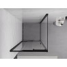 Mexen Exo-3S sliding shower cabin 80 x 80 cm, transparent, black - 8153-080-080-70-00