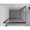Mexen Exo-3S sliding shower cabin 100 x 80 cm, transparent, black - 8153-100-080-70-00