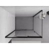 Mexen Exo-3S sliding shower cabin 80 x 90 cm, transparent, black - 8153-080-090-70-00
