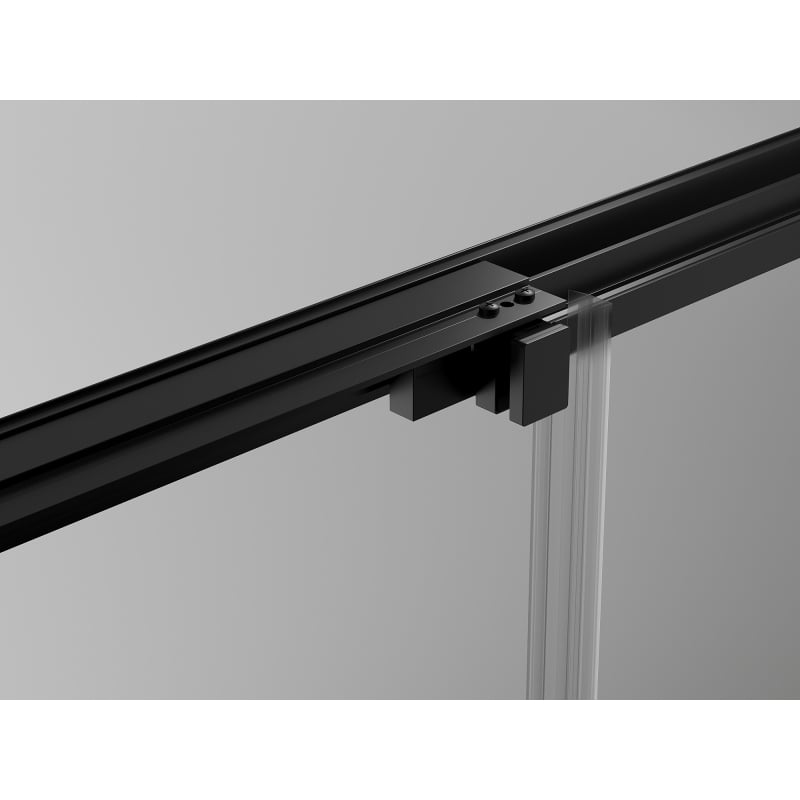 Mexen Exo-3S sliding shower cabin 80 x 90 cm, transparent, black - 8153-080-090-70-00