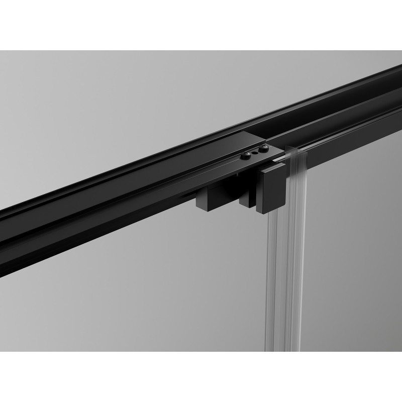 Mexen Exo-3S sliding shower cabin 80 x 100 cm, transparent, black - 8153-080-100-70-00