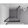Mexen Exo sliding shower cabin 100 x 100 cm, transparent, black - 8153-100-100-70-00