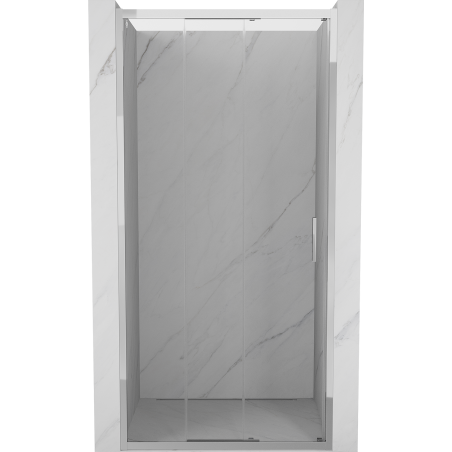 Mexen Exo-3S sliding shower door 75 cm, transparent, chrome - 8153-075-000-01-00