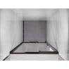 Mexen Exo-3S sliding shower door 70 cm, transparent, black - 8153-070-000-70-00