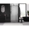Mexen Exo-3S sliding shower door 80 cm, transparent, black - 8153-080-000-70-00