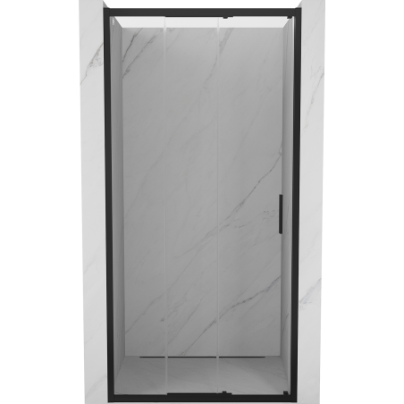 Mexen Exo-3S sliding shower doors 90 cm, transparent, black - 8153-090-000-70-00