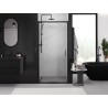 Mexen Exo-3S sliding shower doors 90 cm, transparent, black - 8153-090-000-70-00