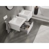 Mexen Orio bathroom cabinet 50 cm with sink Otis, 1 drawer, white gloss - 91A10-05023-1-BF00-W18M00