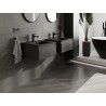 Mexen Orio bathroom cabinet 50 cm with Otis washbasin, 1 drawer, black matt - 91A10-05023-1-BF71-W18M71