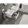 Mexen Orio bathroom cabinet 50 cm with Vela sink, 1 drawer, white gloss - 91A10-05023-1-BF00-W23M00