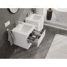 Mexen Orio bathroom cabinet 50 cm with Otis washbasin, 2 drawers, white matte - 91A10-05047-2-BFF01-W18M01