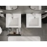 Mexen Orio bathroom cabinet 50 cm with sink Otis, 2 drawers, graphite matte/white matte - 91A10-05047-2-BFF66-W18M01