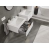Mexen Orio Bathroom Cabinet 60 cm with Otis Sink, 1 Drawer, White Matte - 91A10-06023-1-BF01-W18M01