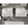 Mexen Orio Bathroom Cabinet 60 cm with Otis Sink, 1 Drawer, White Matte - 91A10-06023-1-BF01-W18M01