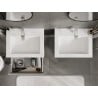Mexen Orio bathroom cabinet 60 cm with Otis washbasin, 1 drawer, grey matte/white matte - 91A10-06023-1-BF62-W18M01