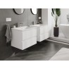 Mexen Orio bathroom cabinet 60 cm with Otis washbasin, 2 drawers, white matt - 91A10-06047-2-BFF01-W18M01