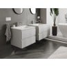Mexen Orio bathroom cabinet 60 cm with Otis sink, 2 drawers, grey matt/white matt - 91A10-06047-2-BFF62-W18M01