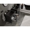 Mexen Orio bathroom cabinet 60 cm with Otis washbasin, 2 drawers, black matte - 91A10-06047-2-BFF71-W18M71