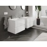 Mexen Orio bathroom cabinet 60 cm with Vela washbasin, 2 drawers, white gloss - 91A10-06047-2-BFF00-W23M00