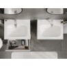 Mexen Orio bathroom cabinet 60 cm with Vela washbasin, 2 drawers, white gloss - 91A10-06047-2-BFF00-W23M00