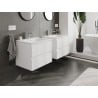 Mexen Orio Bathroom Cabinet 60 cm with Vela Sink, 2 Drawers, White Matte - 91A10-06047-2-BFF01-W23M01