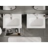 Mexen Orio bathroom cabinet 60 cm with Vela washbasin, 2 drawers, grey matte/white matte - 91A10-06047-2-BFF62-W23M01